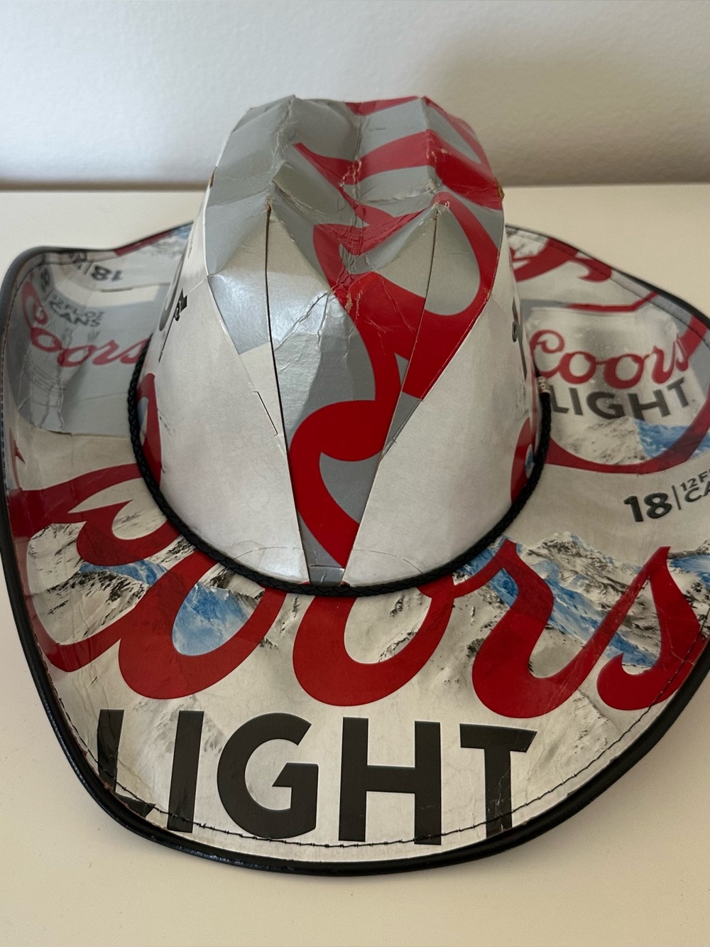 Coors Light Upcycled Cowboy Hat - Bestbeerhats.com